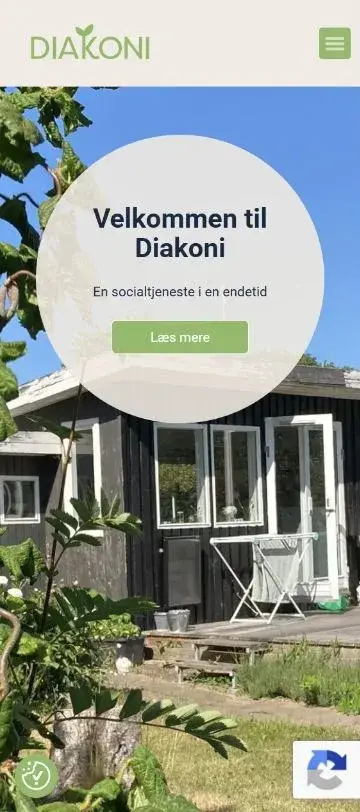Diakoni – mobilvisning uden telefonramme