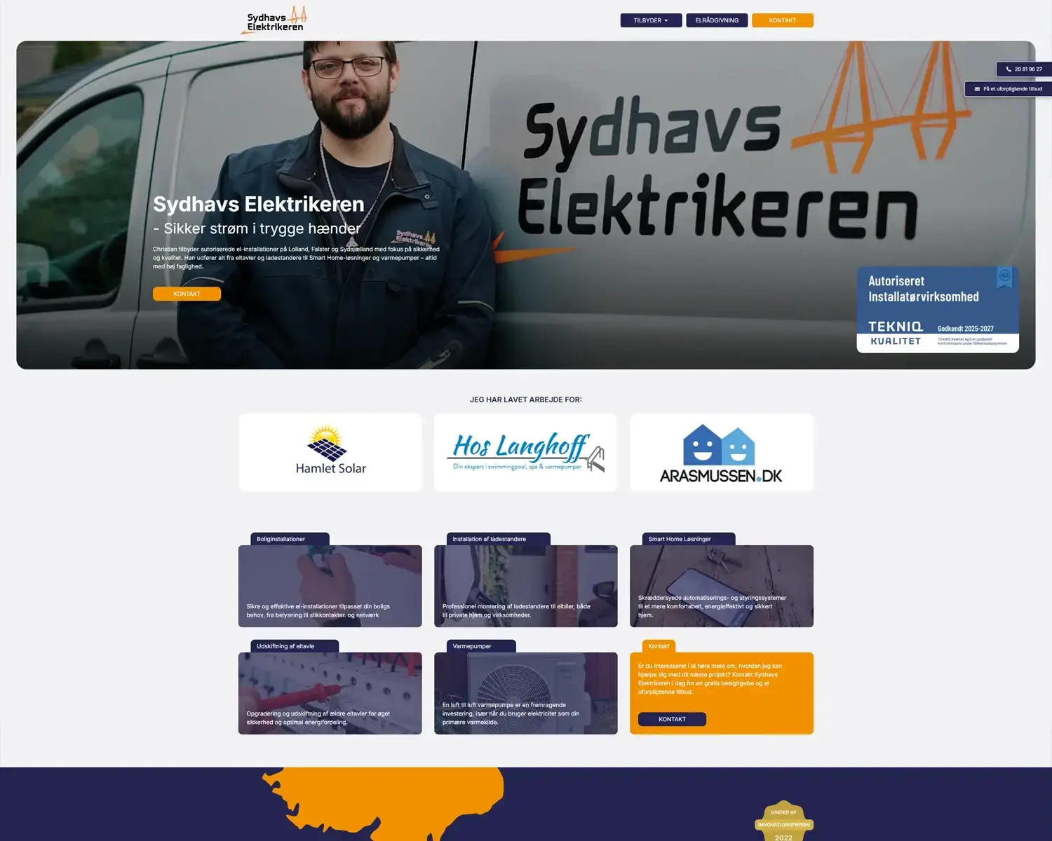 Sydhavselektrikeren – oversigtsbillede