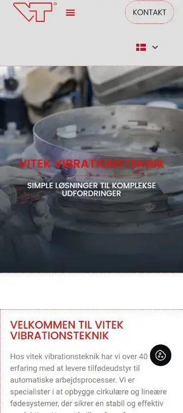Vitek – mobilvisning uden telefonramme